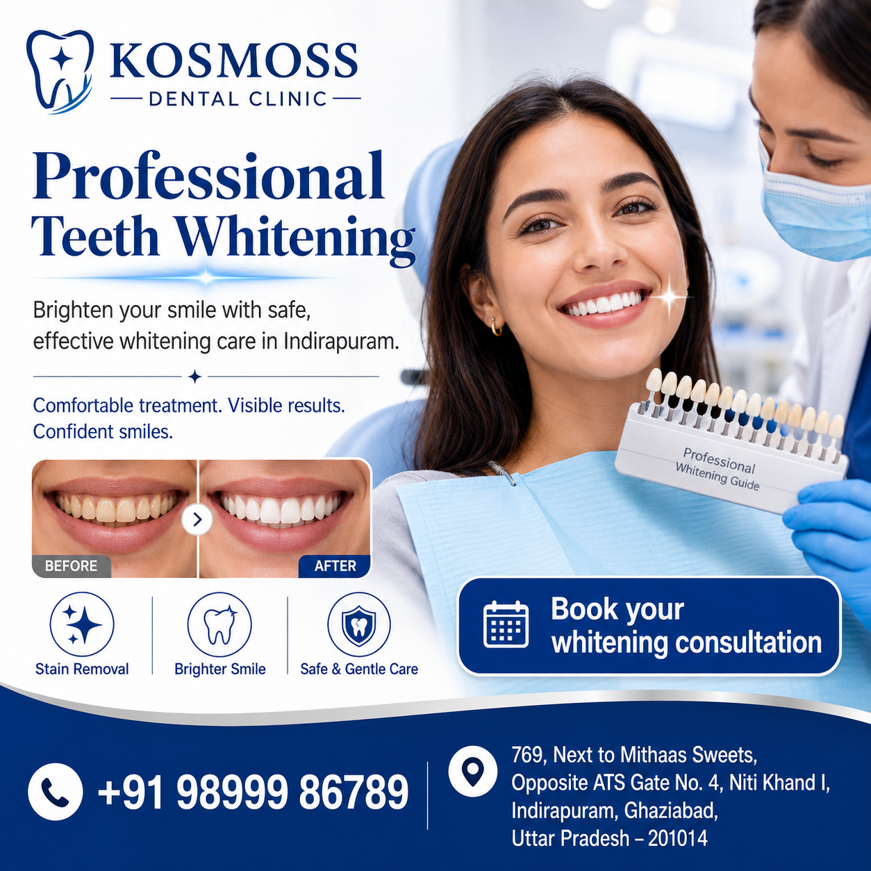 Cosmetic dentistry in Indirapuram